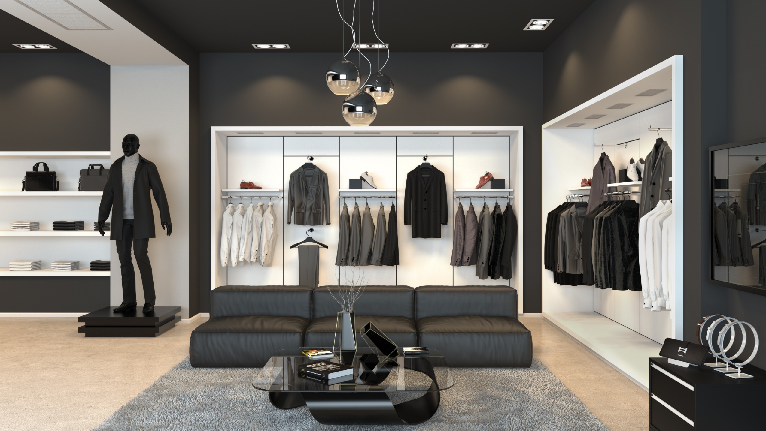 Commercial Boutique Rendered In Vray 